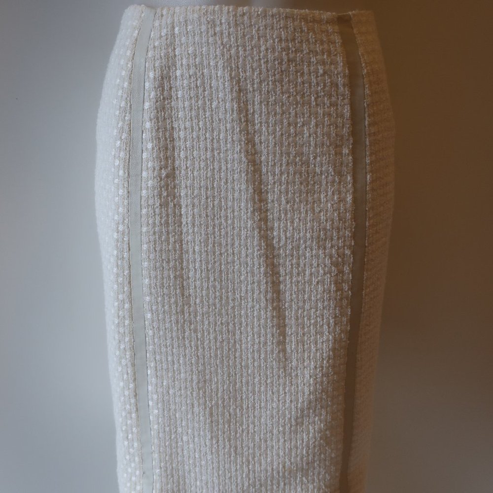 Douglas Hannant Cream Tweed Skirt Sz 6 *